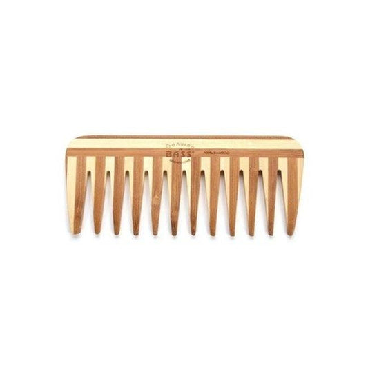 Bass Striped Bamboo Wide Tooth Comb