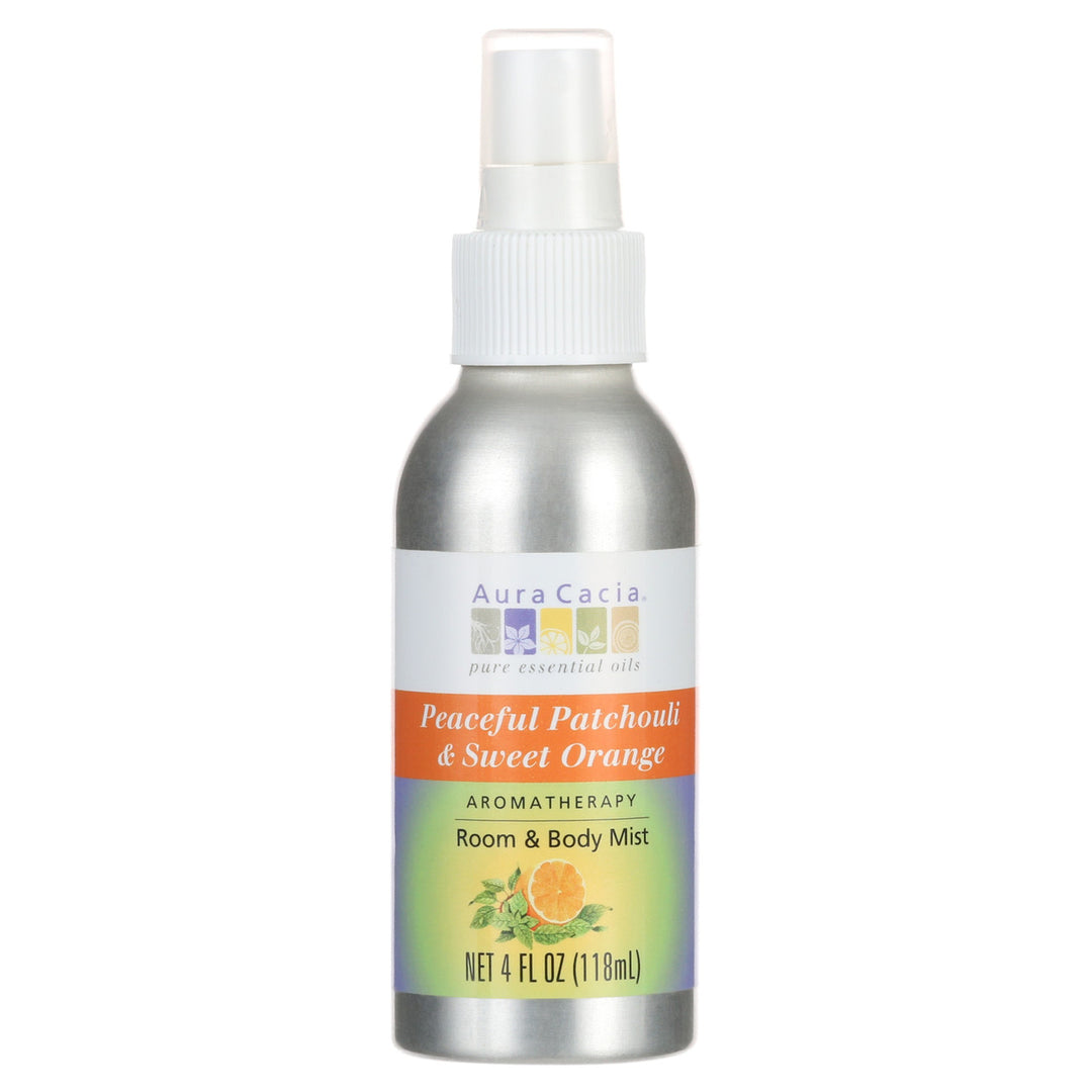 patchouli and orange essential oils room and body mist