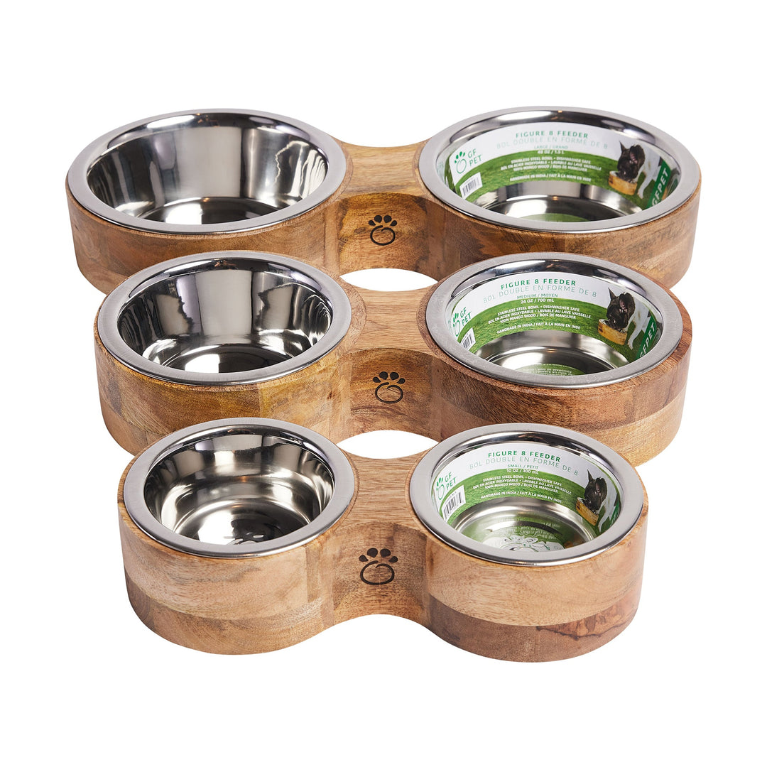 GF Pet Mango Wood Pet Feeder